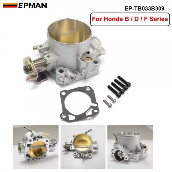 EPMAN Aluminum Silver Intake Manifold 70mm Throttle Body For Honda B16